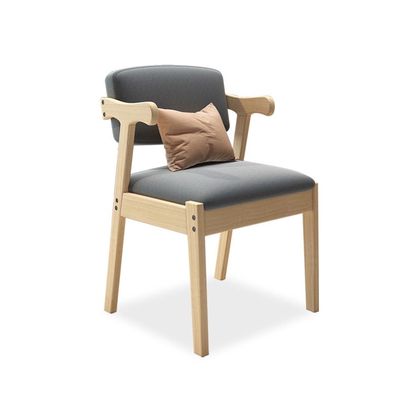 Sillón de madera contemporáneo para interiores y exteriores, sillón con respaldo abierto