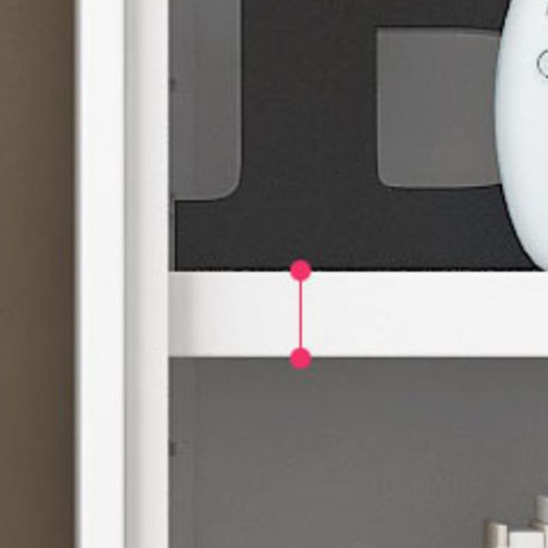 Modern Closed Back Shelf Bookcase Shelves Included for Home Office