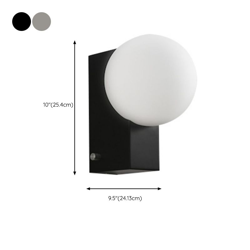 Metal Wall Lamp Modern 1 Light Wall Mounted Lighting for Bedroom