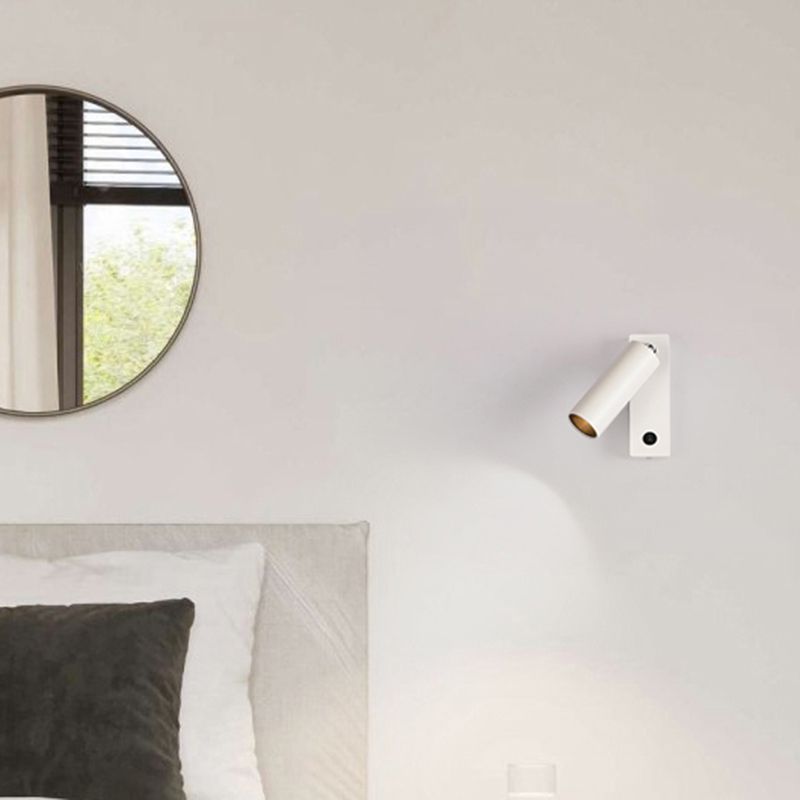 Lámpara de pared rectangular de aluminio de lectura de LED minimalista moderno con sombra acrílica