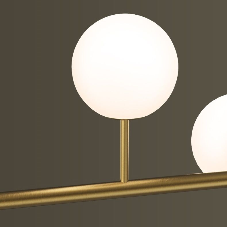 Minimalist Island Lighting Fixture Glass Hanging Light for Dining Room