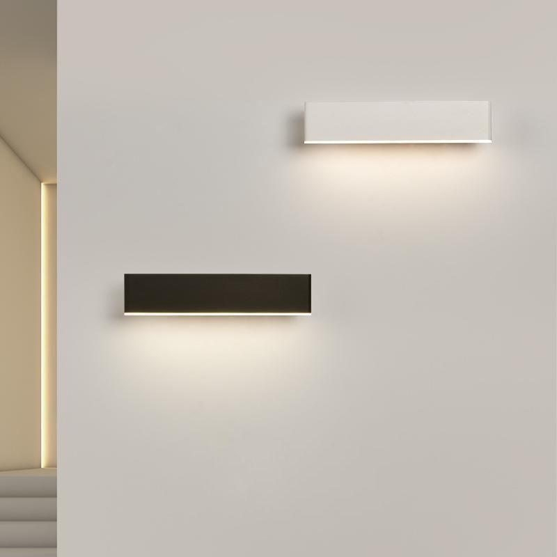 Single Black/White Modern Wall Mounted Sconce LED Wall Light for Living Room