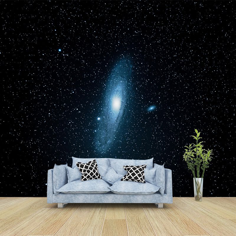 Full Size Nebula Wall Mural Decal Modern Dreamy Universe Wall Decor in Dark Color