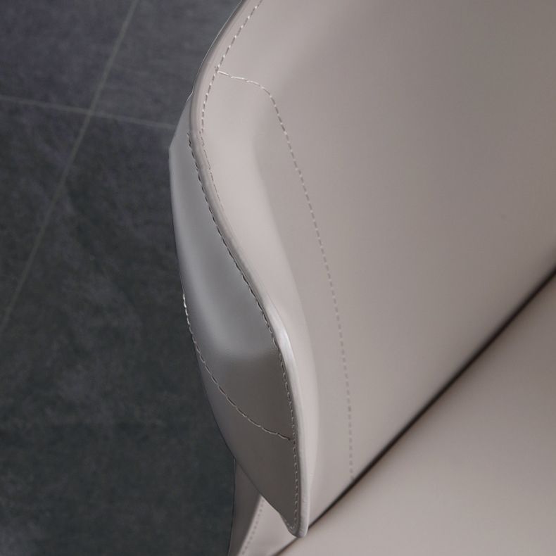 Leather Dining Chair Contemporary Design Wingback Side Chair