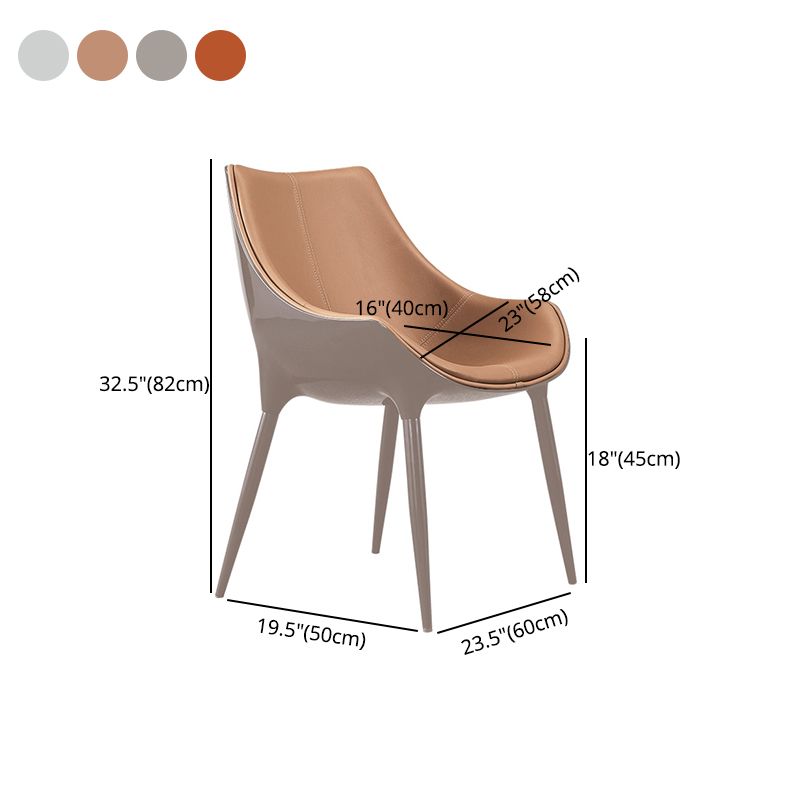 Chaises de salle à manger de style contemporain, chaises d'appoint avec pieds en métal pour cuisine