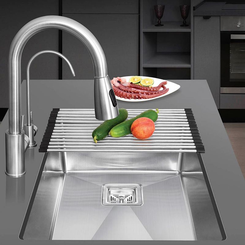 Stainless Steel Kitchen Sink Single Bowl Sink with Soap Dispenser