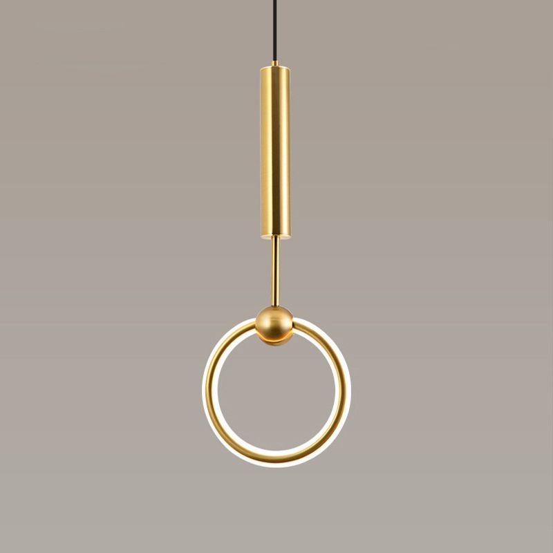 Lumière suspendue linéaire minimaliste Aménagement d'éclairage pendentif moderne pour le salon