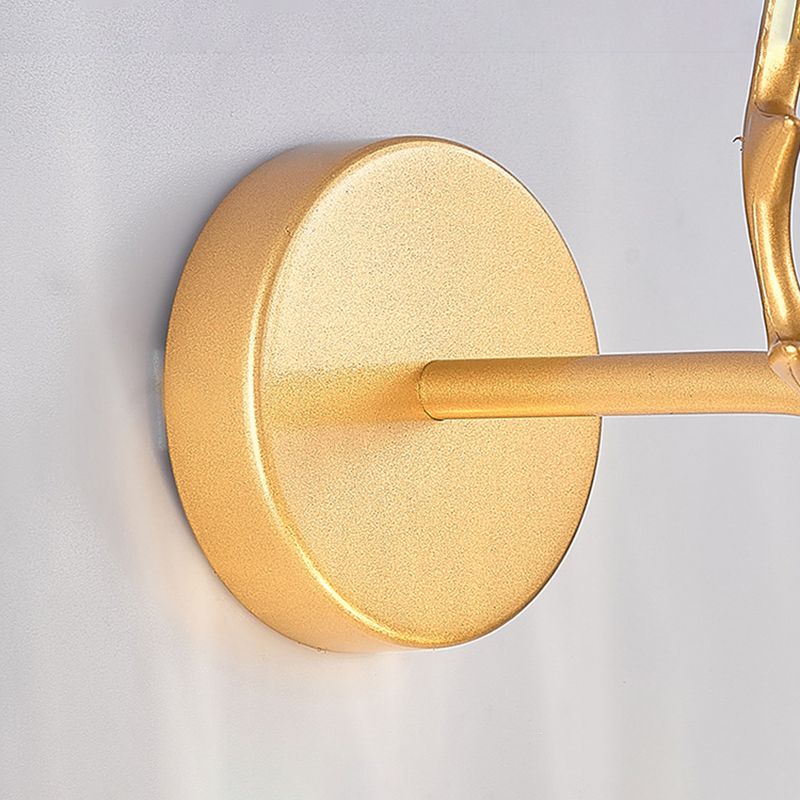 11.8" H Nordic Style Globe Glass Wall Lamp LED Light Strings Creative Antler Elements Lighting Fixture for Hallway Aisle