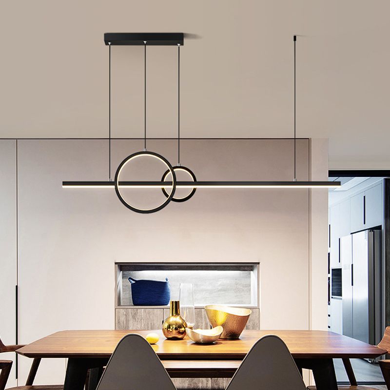 Contemporary Pendant Lighting Fixtures Minimalism Island Chandelier Lights for Living Room