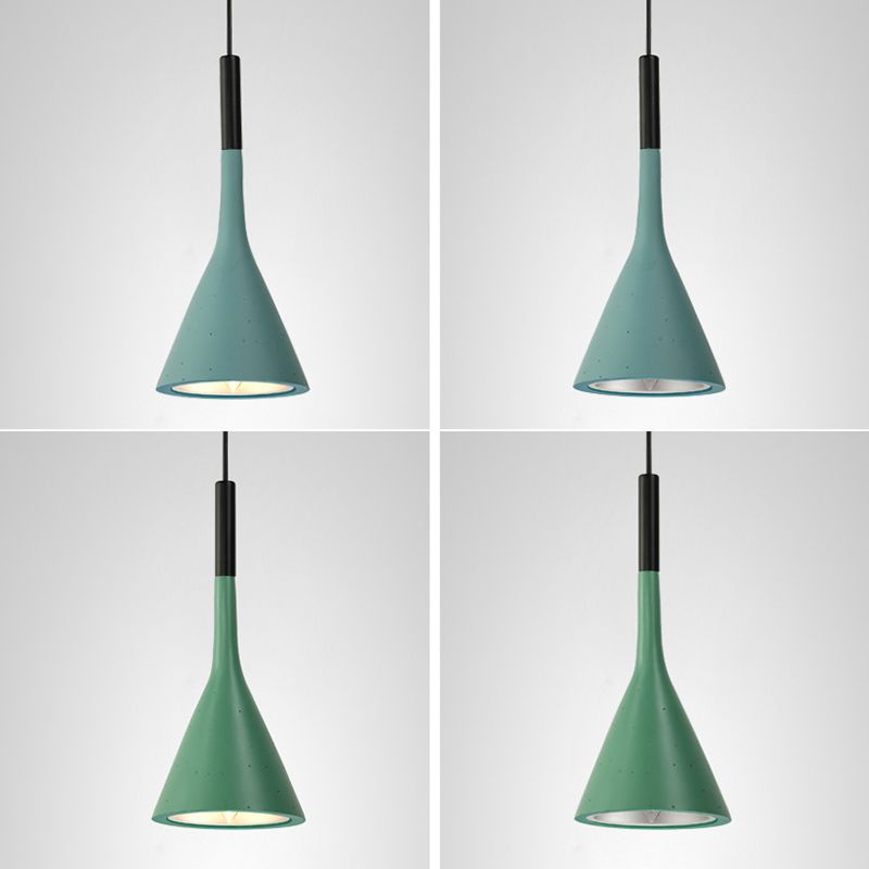 Resin Tapered Hanging Light Nordic Modern Style 1 Light  Dining Table Ceiling Pendant Lamp