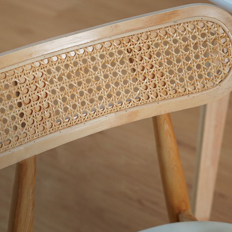 Silla lateral de comedor con respaldo abierto de estilo moderno, sillas de comedor laterales de madera para uso doméstico