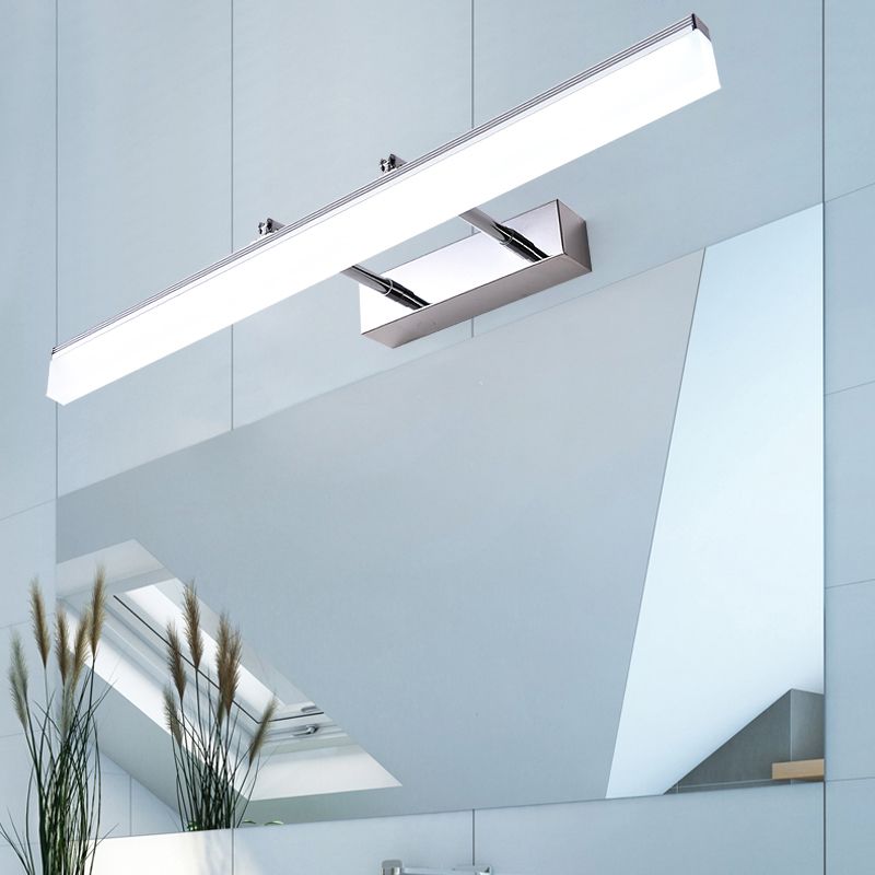 Lampada rettangolare per la lampada con applique del bagno in metallo a muro moderno lampada
