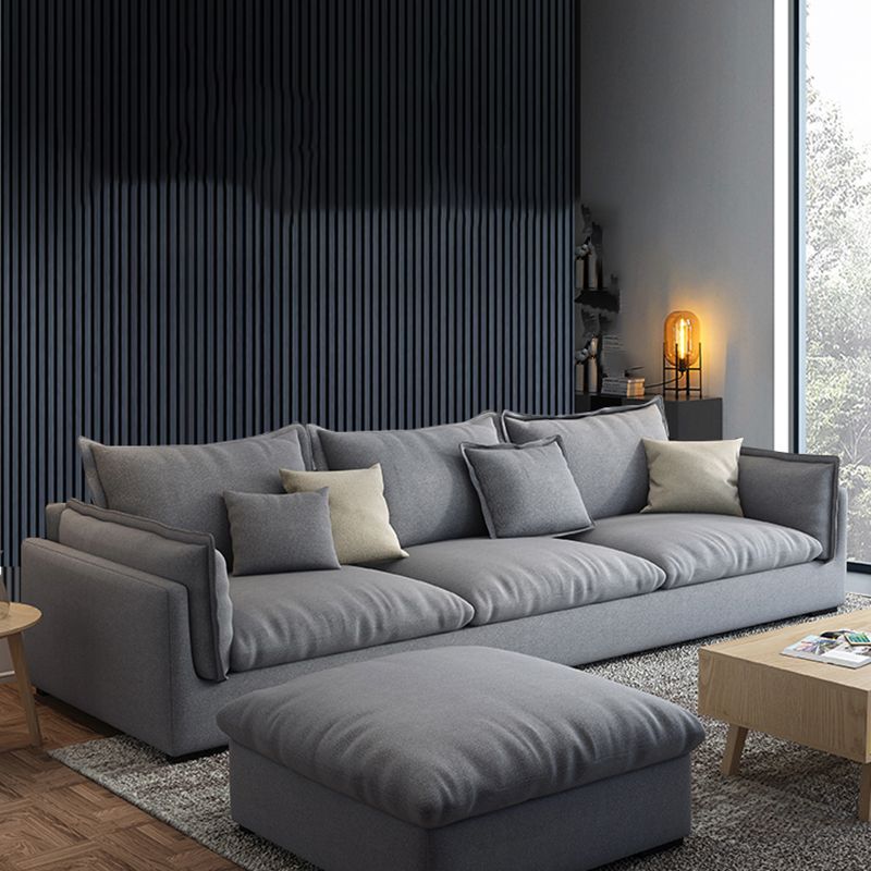 Stationary Living Room Pillow Top Arm Standard Light-grey Seating