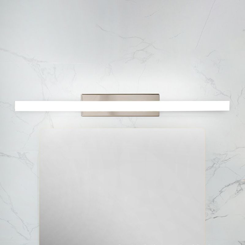 Modern Minimalist Style Linear Vanity Lighting Fixtures Stainless Steel Vanity Sconce