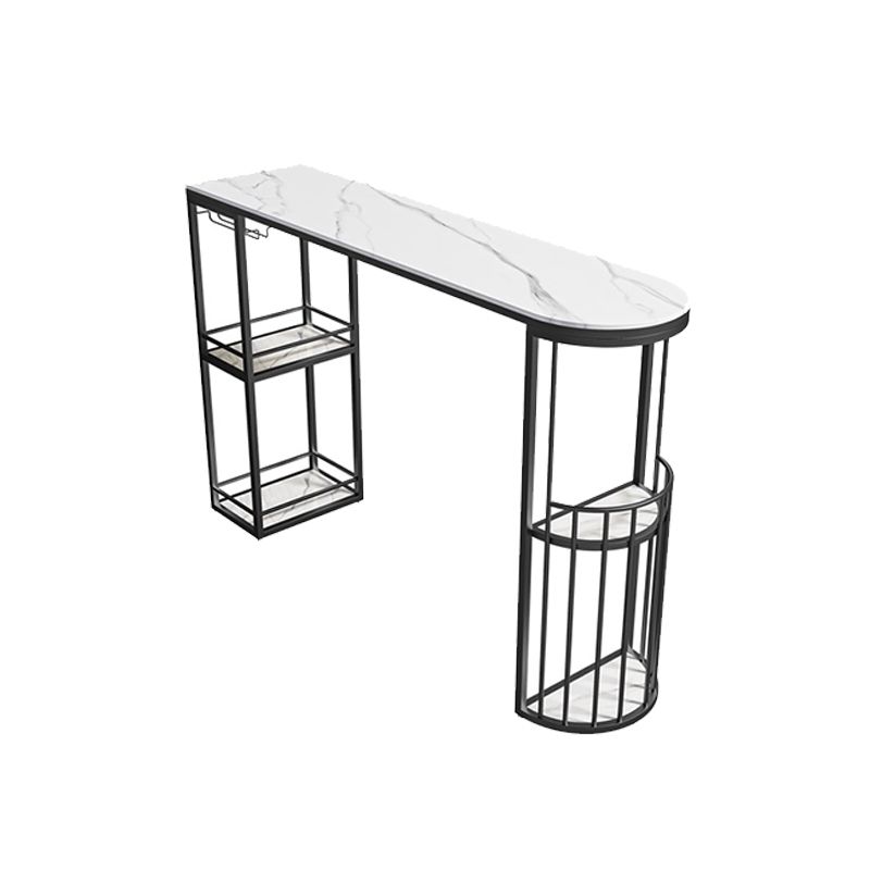 Oval Counter Height Dining Table Industrial Bar Dining Table