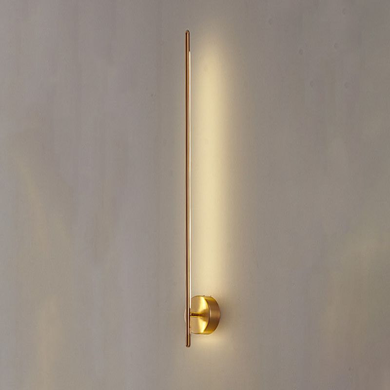 Zeitgenössischer Stil linearer LED -Wandlampe Metall 1 Licht Wandleuchte Leuchten