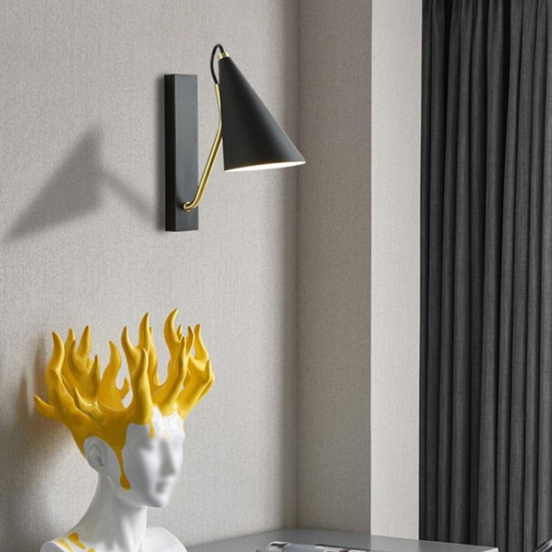 Tapered Wall Sconce Lighting Modern Wall Lamp Metal 1 Light Sconce Light