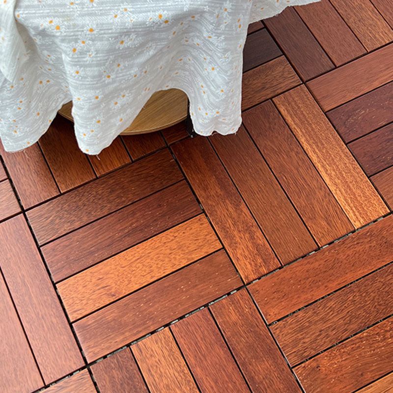 Interlocking Hardwood Flooring Waterproof Wood Flooring Tiles