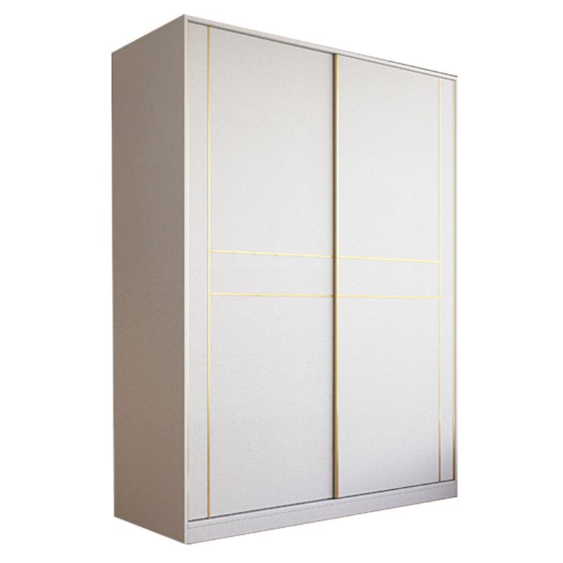 Sliding Wardrobe Armoire with Drawer Wooden Wardrobe Closet for Home