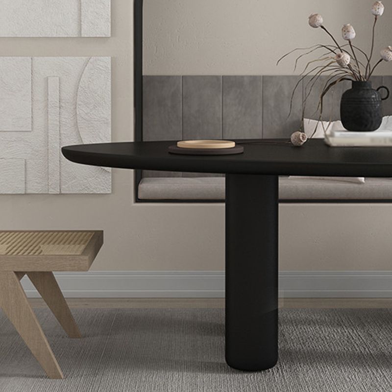 Oval Tripod Base Dining Table Solid Wood Modern Kitchen Dinner Dining Room Table