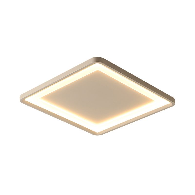 Superdun vierkant aluminium inbouwlicht Eenvoud Wit 16"/19,5" breed LED-plafondmontagearmatuur in warm/wit licht