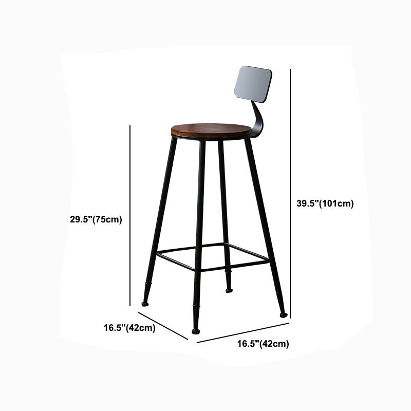 Industrial 1/2/3 Pieces Solid Wood Bar Table Set Round Counter Set