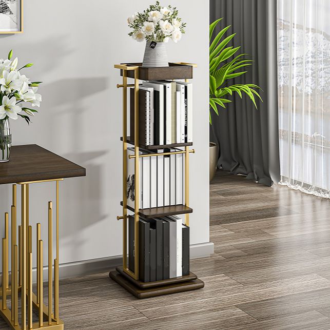 Modern Style Metal Bookshelf Open Back Bookcase for Home Office