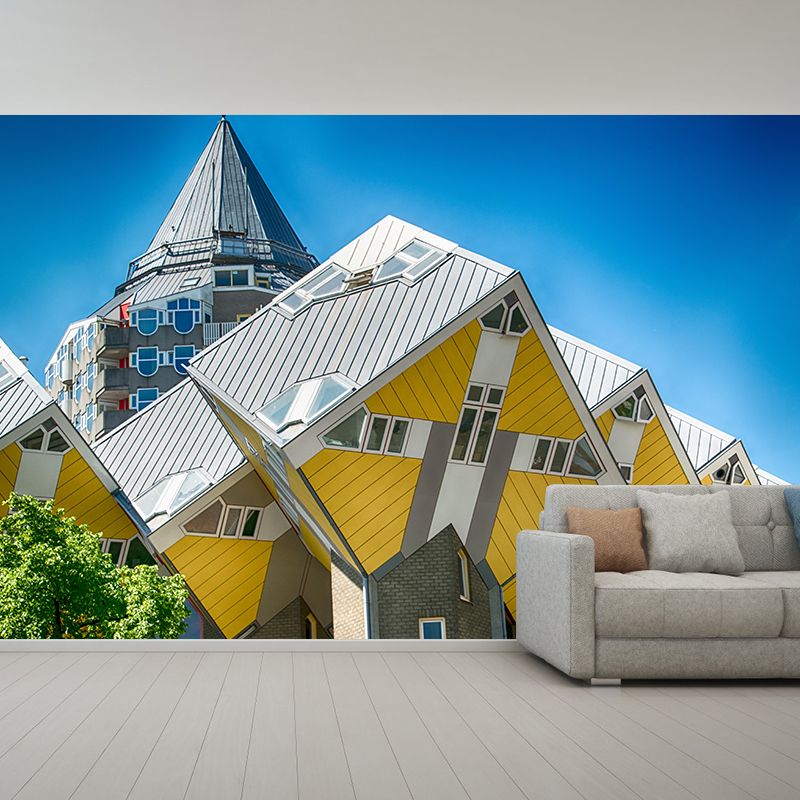 Photography Rotterdam Mural Decal Water Resistant Wall Covering for Decoration