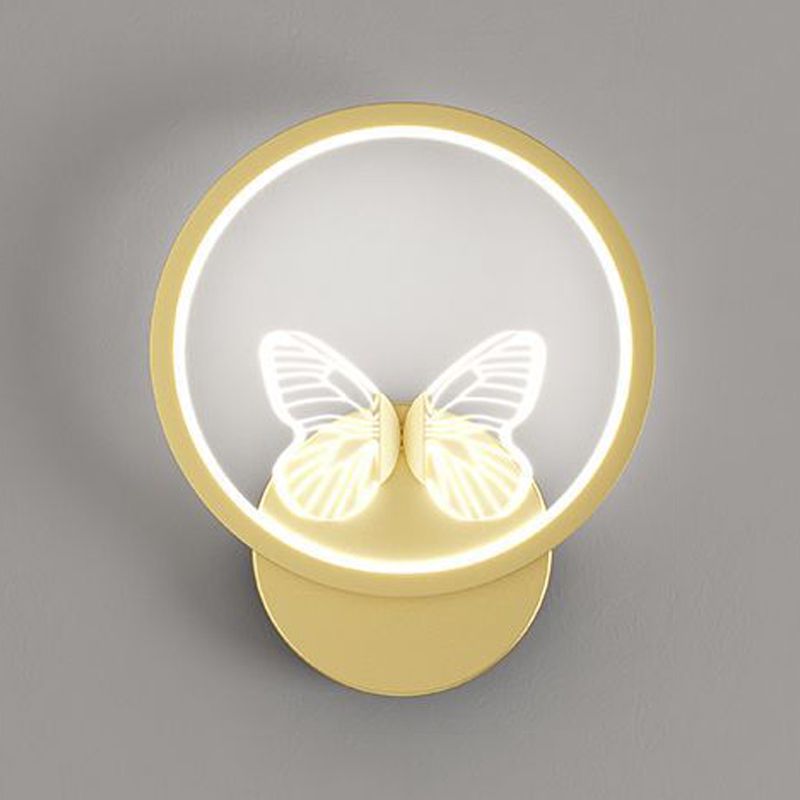 Nordic Style Metal Wall Sconce Modern Simple LED Wall Light Fixture for Living Room