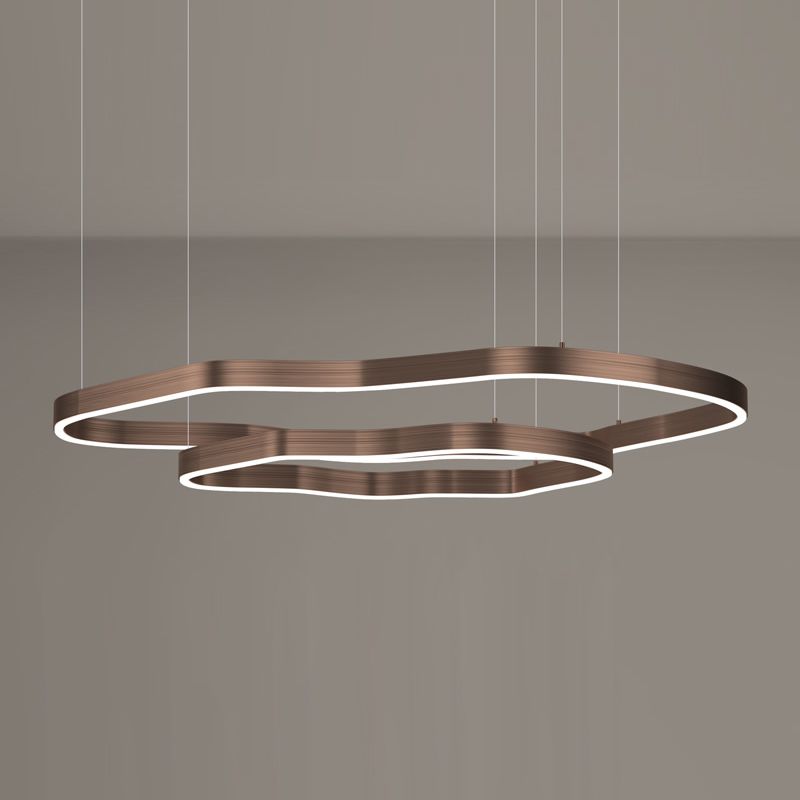 Lámparas de lámpara LED de múltiples capas de aluminio de forma moderna