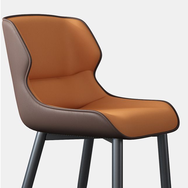 Juego de sillas de metal de estilo industrial, sillas laterales con respaldo lateral para cocina, comedor