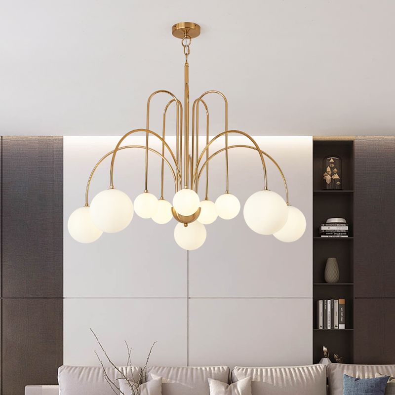 Modern Metal Chandelier Light Fixtures Multi-Head Hanging Pendant Lights for Bedroom