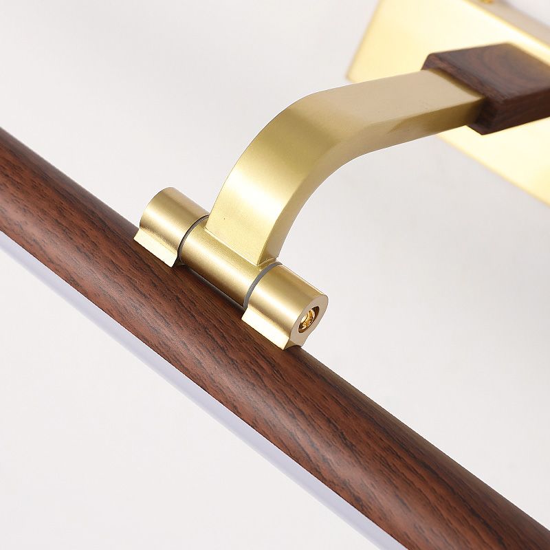 Lineaire ijdelheid verlichtingsarmaturen Moderne minimalistische stijl hout ijdelheid lichten