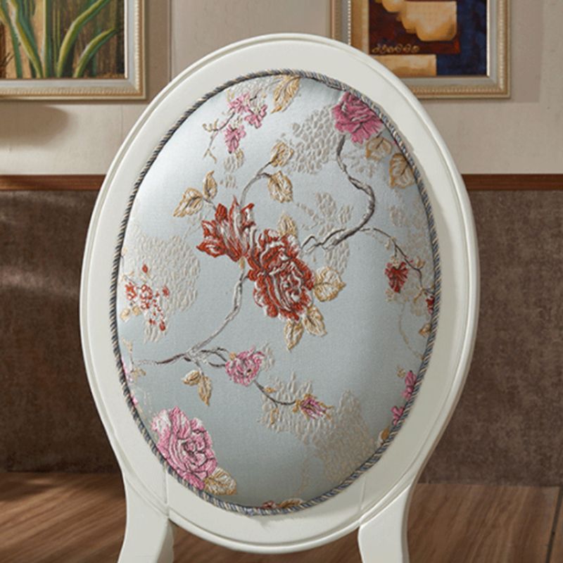 Victorian Style Kitchen Wooden Chair Dining Armless Side Chairs