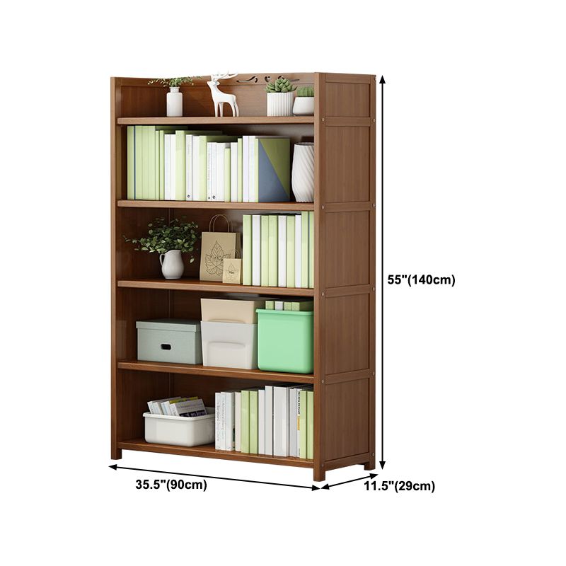 Walnut Bookcase Floor Multi-layer Storage Rack Student Home Bookshelf