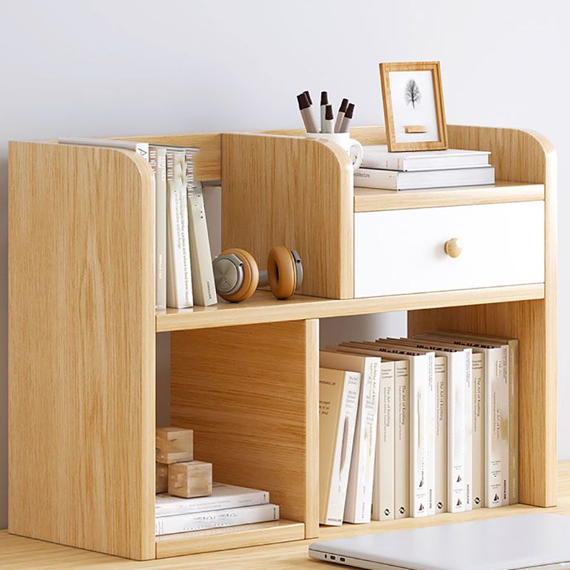 Modern Style Bookcase Open Back Horizontal Shelf Bookcase for Home Office