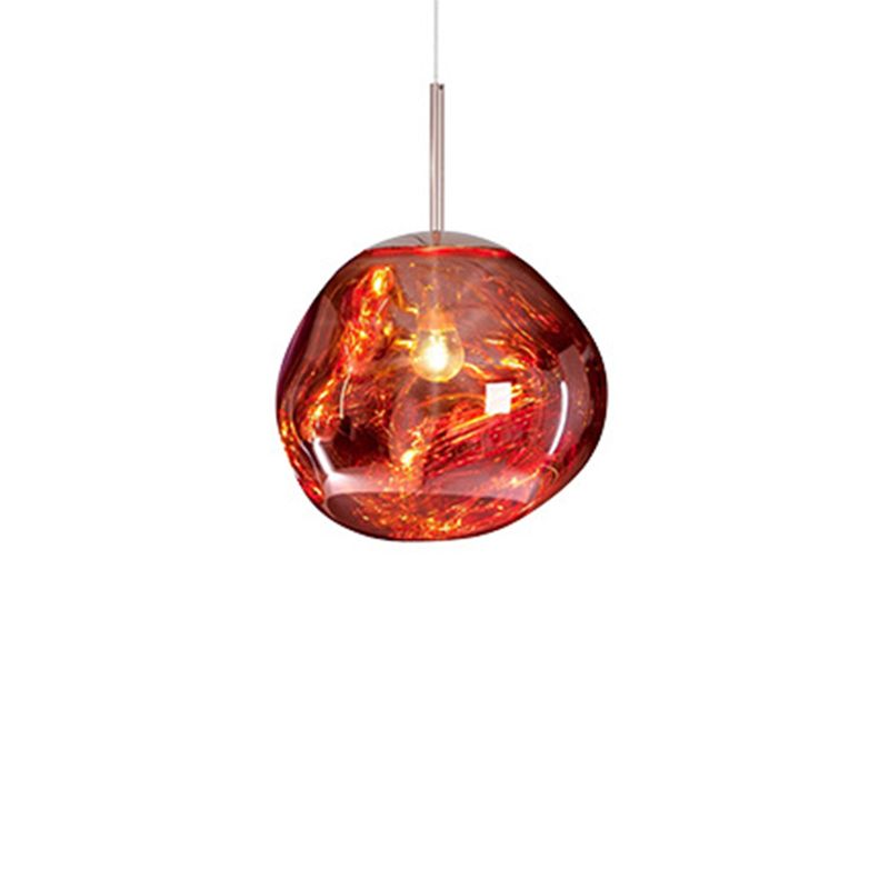 1 pendentif en verre léger Lilaires de plafond orbe moderne suspendus suspendus pour bar