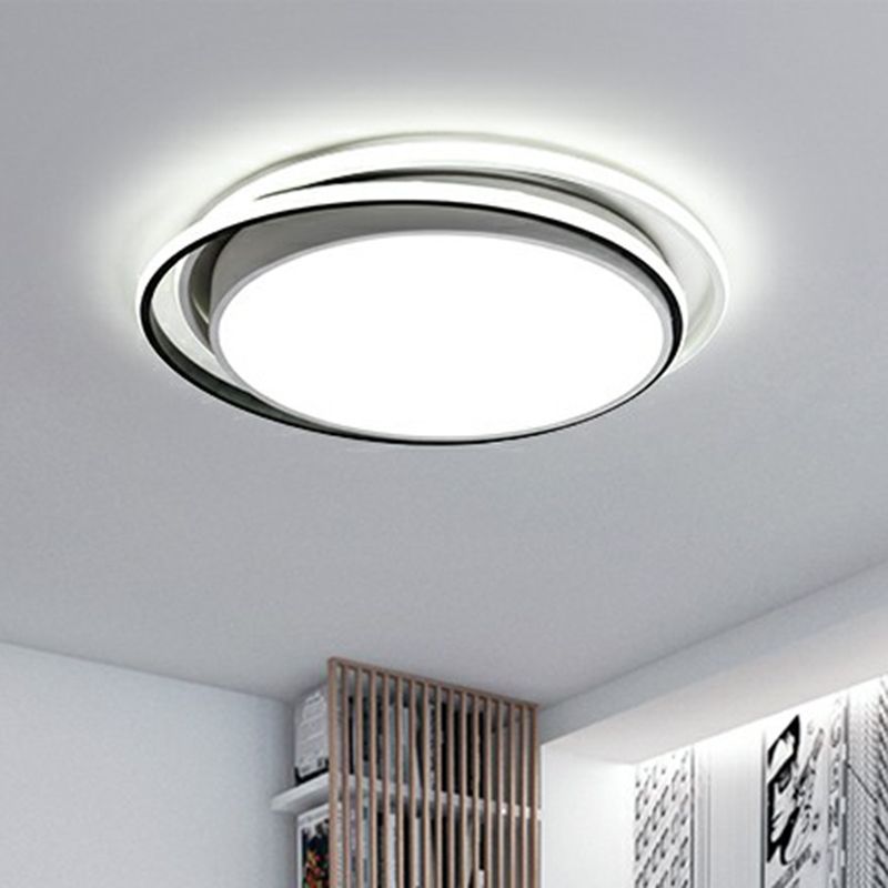 Acrylic Circular LED Flush Mount Lighting Modern Style Ceiling Light Fixture for Bedroom
