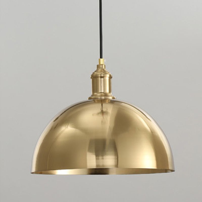 Anhänger Beleuchtungskörper Moderne 1-Licht-Gold-Federlampe mit Metallschatten