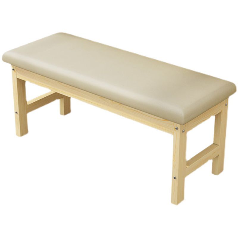 Contemporary Cushioned Seating Bench Rectangle Wooden Entryway and Bedroom Bench