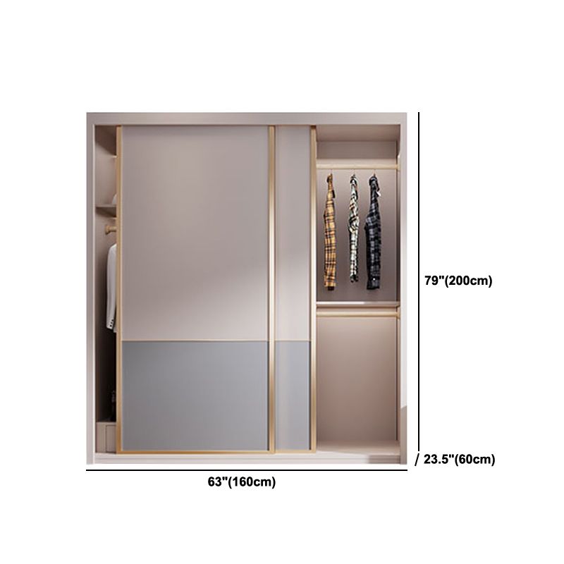 Sliding Wooden Wardrobe Cabinet Contemporary Wardrobe Armoire