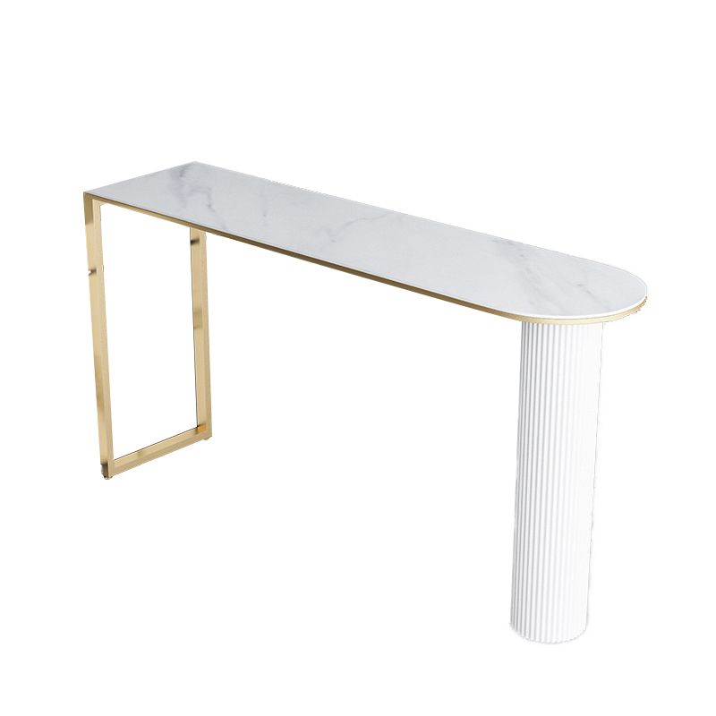 Modern Irregular Pub Table Set 1/2/5 Pieces Sintered Stone Top Bistro Table Set