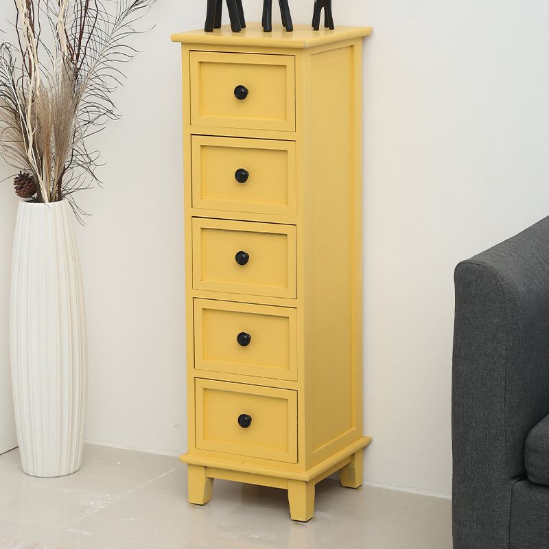 12" W Traditional Wood Lingerie Chest Vertical Storage Chest with Drawers