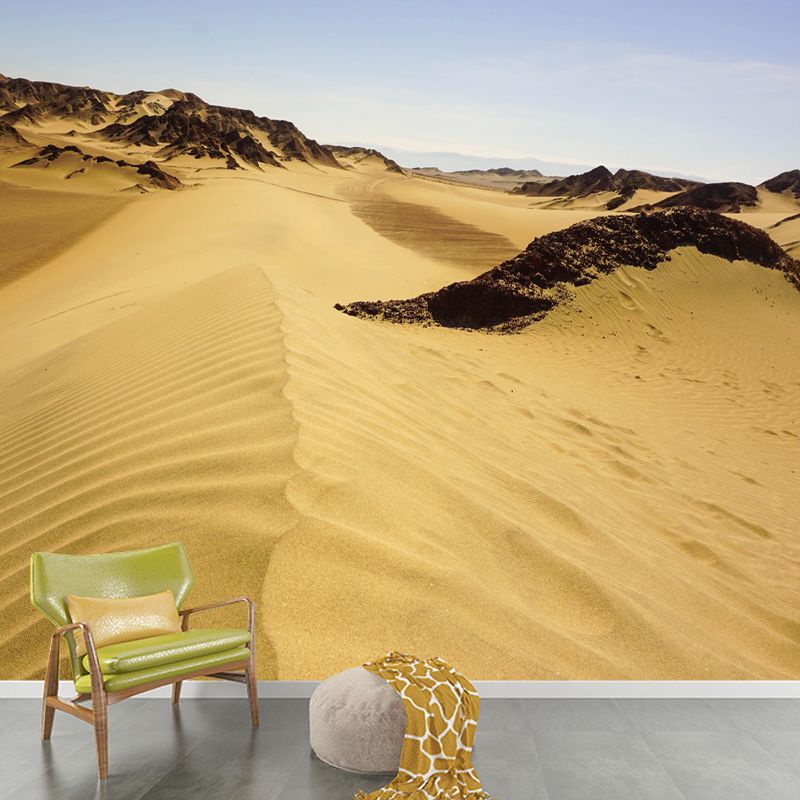 Abroad Sand Dune Mural for Bedroom Mildew Resistant Desert Landscape Wall Decor