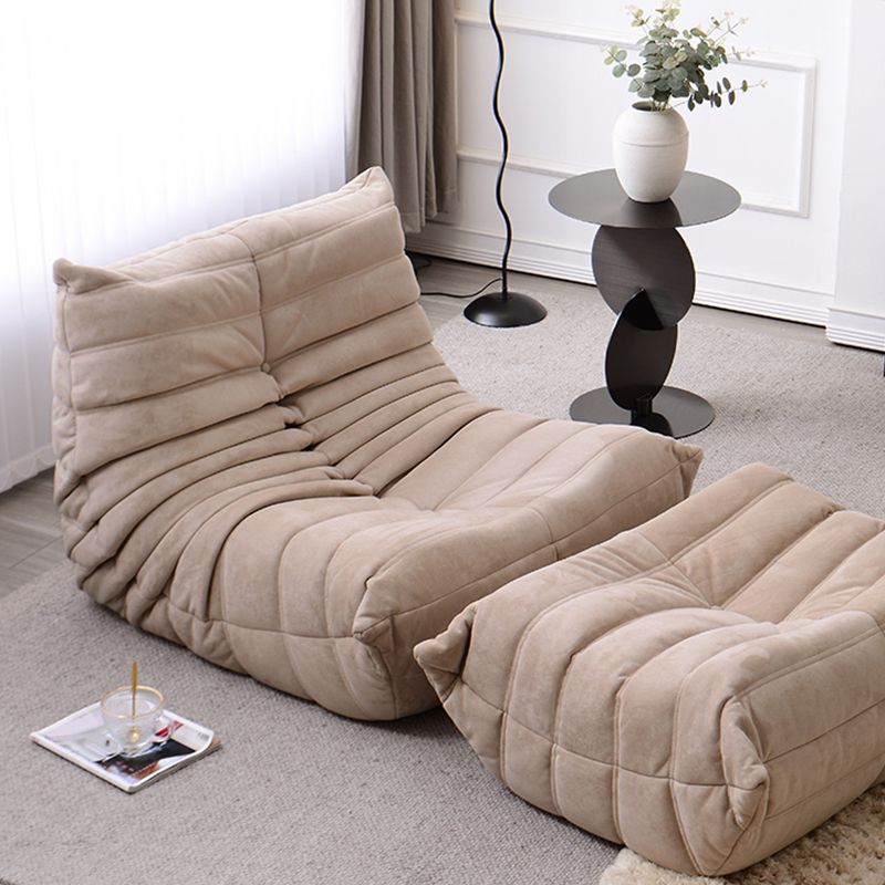 Contemporary Parsons Chair with Sewn Pillow Back Armless Chair