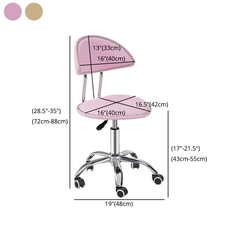 Schwenkbar verstellbarer moderner Barhocker Büro Low Back Leder Counterstuhl