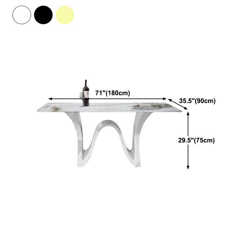 Modern Style Dining Table Sintered Stone Table for Dining Room
