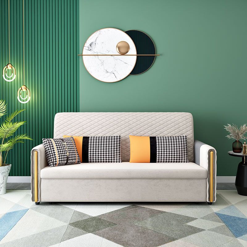Reclining Square Arm Loveseat Modern Tight Back Bed Sofa Couch