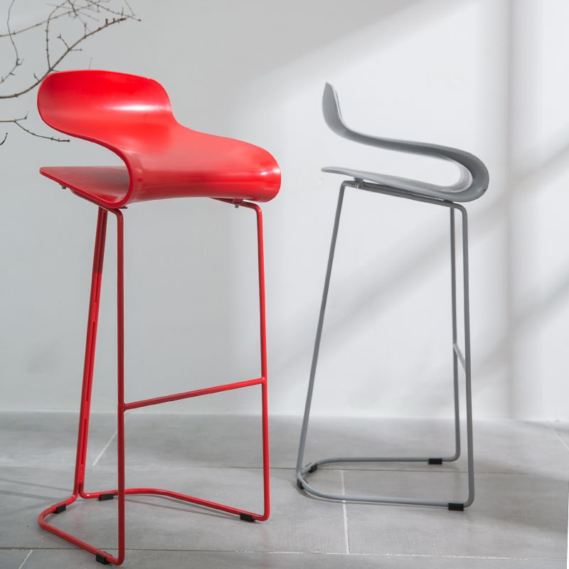 Scandinavian Style Bar-stool with PP Seat Counter Stools for Kitchen