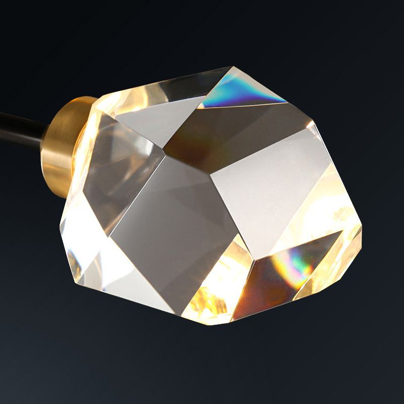 Modern Minimalist Style Spray Hanging Pendant Lights Crystal Pendant Lamp for Living Room